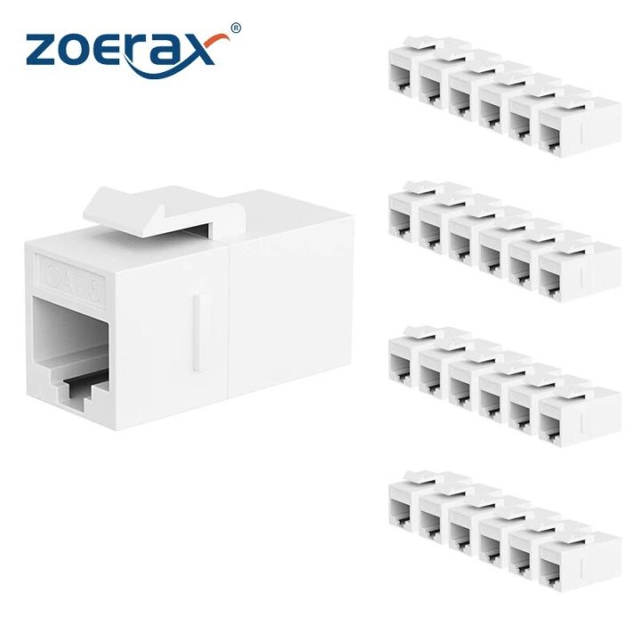 ZoeRax 1/5PCS RJ45 CAT6 Keystone Coupler Female to Female Insert ...