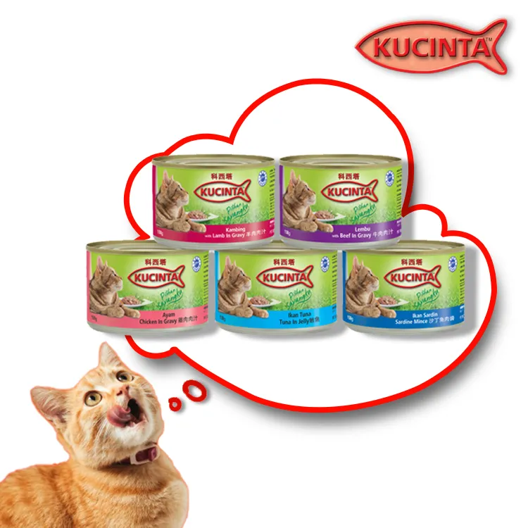 EXPIRED Kucinta Cat Canned Food Cat Wet Food 150g Lazada