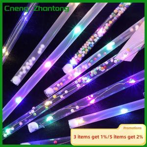 Cneng 1PC Kids Colorful Glowing Sticks Flashing Heart Star Butterfly Girls Princess Fairy Wands Role Play Show Cosplay Party Favor