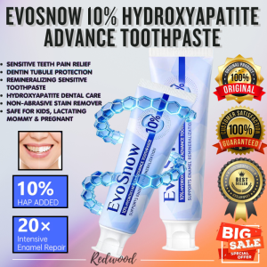 Best Seller EVOSNOW 10% HAP SENSITIVE TOOTHPASTE (100g) | 20x Remineralizing Enamel Repair Treatment for Relief from Hot and Cold Pain | Anti-Cavity Protection | Intensive Enamel Repair & Advanced Whitening | FDA Approved And Anti-Sensitivity Formula
