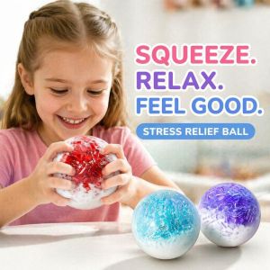 Crushed Ice Squishy Toy Handmade Crunchy Stress Relief Squeeze Ball Kawaii Kids Gift