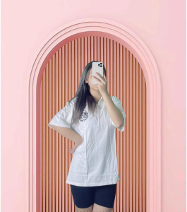 Áo thun nữ from rộng tay lỡ cổ bẻ chất liệu cotton loại 1 co dãn thoáng mát thấm hút tốt