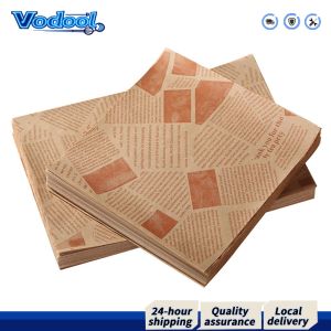 【Fast delivery】 Bulk Disposable Deli Paper Sheets 500pcs 25x25cm Waxed Food Wrapping Paper for Fast Food and Catering