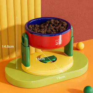Cat Bowl Pet Bowl Dog Bowl Suction Cup Bowl Lifting Adjustable Universal Protection Cervical Spine Water Bowl For Cats and Dogs