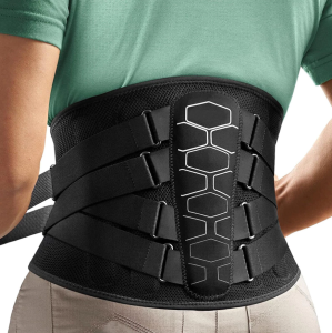 1Pcs Back Brace for Lower Back Pain Men Women Lumbar Support Belt Bionic Spine Design Back Brace for Sciatica Herniated Disc
