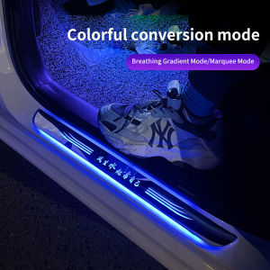 Đèn Cửa Xe Ô Tô Đèn Chiếu Logo Đèn Laser Đèn LED Chuyển Động Nguồn USB Bàn Đạp Xe Ô Tô Bàn Đạp Không Dây