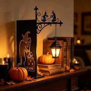 Bookshelf Lantern Light Warm White Vintage Bookshelf Ghost Light Ambient Lighting Bookshelf Lamp Decorative for Home