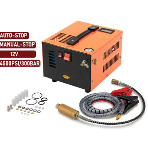 Bơm Nén Khí Áp Suất Cao 4500Psi 300Bar 12V Dùng Cho Xe Hơi Dễ Sử Dụng An Toàn