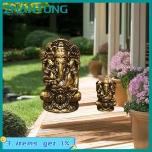 ZHANTONG รูปปั้นพระรูปช้างอินเดียอินเดียอินเดียรูปปั้นพระพิฆเนศทองเหลืองโบราณขนาดเล็กรูปปั้นพระพิฆเนศบ้านสำนักงานตกแต่งของขวัญ