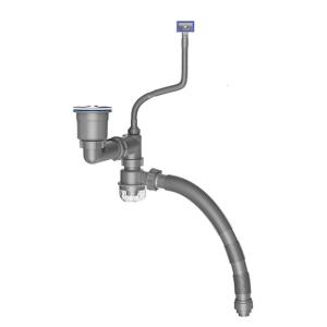 Flexible Pipe Set Convenient for Kitchen Sink Space Saving Drain Solution With Clear Backflow Preventer P Trap