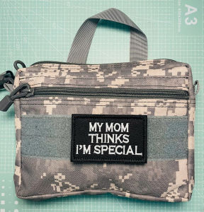 [Hỏa Tốc TPHCM] Patch_Velcro dán MAMA Say Im Special thêu tinh xảo mặt gai để dán lên quần áo