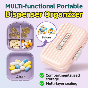 Multi-functional Portable Divided Storage Box Waterproof Medicine Jewelry Storage Organizer Container For Outdoor Travel