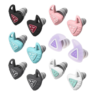 High Performances Reusable Sound Blocking Silicone Earplugs for Sleep Studying Traveling Reducing Environmental Noise 2x