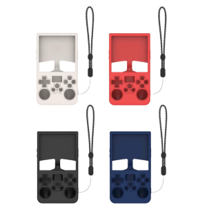 เกมแพดป้องกันปลอกผิวสำหรับเกมแพด R36เคสคอนโซลกันฝุ่นเคสซิลิโคนพร้อมสายคล้อง