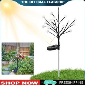 【New Arrival】 Solar Garden Lights 2 Pack Outdoor LED Flower Lights Waterproof Lawn Decor for Garden Pathway