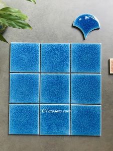 Gạch thẻ mosaic gốm vuông men rạn 10x10 G7T031 chống thấm chống ăn mòn tốt mẫu mã đa dạng tạo kiểu dáng đẹp mắt đa dạng chịu nhiệt tốt dễ thi công trang trí nội ngoại thất ốp trang trí phòng khách phòng ngủ nhà bếp phòng tắm