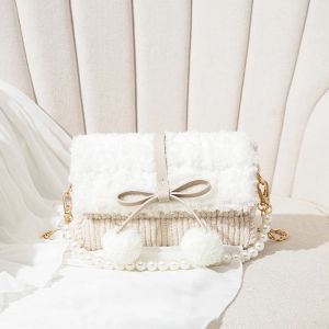 Túi handmade tự đan túi đeo chéo pom pom thời trang Hàn Quốc - Bộ phụ kiện đầy đủ LX801