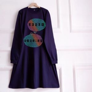 Tunik Lebaran Wanita Lengan Panjang Belov Tunic Atasan Wanita Simple Terbaru 2024 Oversize Kekinian