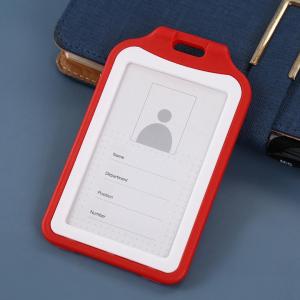 SYX T905 Double Sided ID Card Holder PP Plastic ID Badge Holder 12x8cm Waterproof Protective Sleeve for Identification Cards Drivers License Work Badge Student ID Access Card with Neck Strap