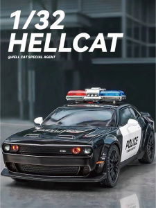 【TR TOY】 DODGE HELLCAT POLICE 1:32 ALLOY DIE CAST CAR MODEL VB32794