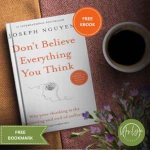 Dont Believe Everything You Think by Joseph Nguyen (paperback) w/ Free Ebook and Bookmark