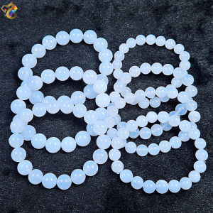 Collection Grade Natural Blue Chalcedony Bracelet