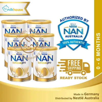 Nestle NAN SupremePro 1 [Ready Stock 6 Cans New Packaging] Premium Starter Infant Formula (800g) Supreme Pro Newborn Baby Formula Milk Powder Stage 1 Made in Germany