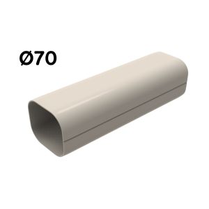 Trunking Nhựa Fineduct Ống Cứng Màu Ngà/Trắng KL-70/80/100/120/140- 1Cây*1M - Hàng nhập khẩu - Siêu bền - Chống cháy