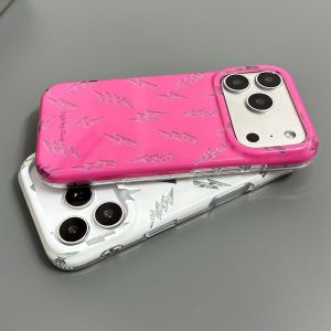 Fashion Half-Pack IMD Laser Lightning Phone Case For iPhone 17 16 15 14 Pro Max Shockproof Protection Bright Glossy Back Cover