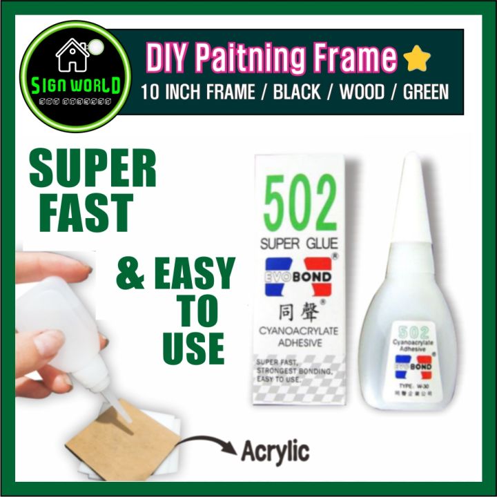 Evo Bond 10g Super Glue Cyanoacrylate Adhesive Acrylic Sheet Clear
