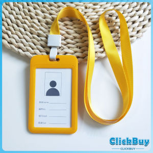 ClickBuy ที่ใส่บัตร PP+ สายห้อยคอ  ที่ใส่บัตรงาน  ป้ายชื่อประจำตัวนักเรียน แนวตั้ง work card holder