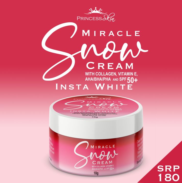 Instant Whitening Miracle Snow Cream by Princess Skin Lazada PH