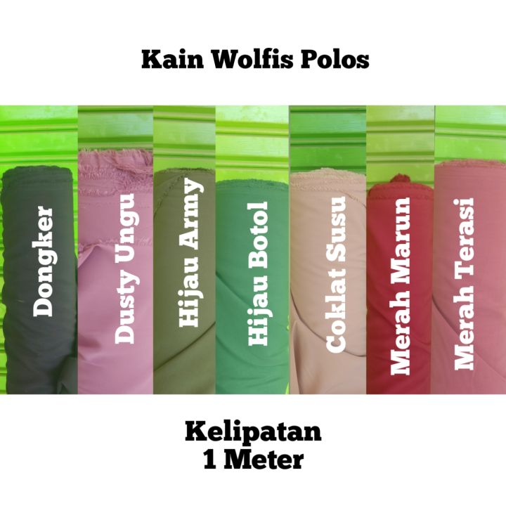 Kain Wolfis Kelipatan 1 Meter | Lazada Indonesia