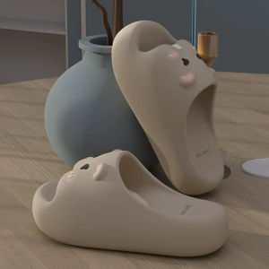 Free Shipping 5.0 Beaver Cute Eva Thick-Soled Slippers For Women Summer Home Indoor Bathroom Non-Slip Soft Sole Silent