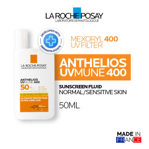 La Roche-Posay Anthelios UVMune 400 Invisible Fluid 50ml – Broad-Spectrum SPF50+ Sun Cream with Netlock Technology Water & Sweat Resistant No White Cast Suitable for All Skin Types