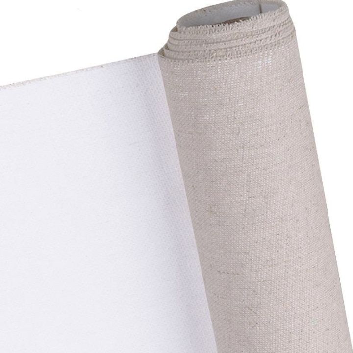 Rollen Canvas Roll Van 5M Professioneel Blank Canvas Voor Schilderen Laag Acryl Olieverfschilderij Canvas Linnen Blend Geprepareerde Kunstbenodigdheden Voor Kunstenaar Canvas Roll (Kleur: Breedte 58cm