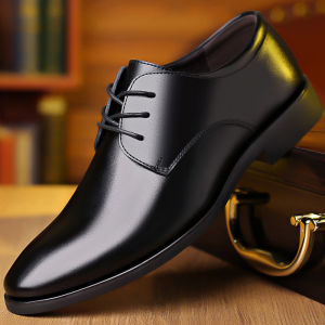 2025 MenS Leather Shoes black shoes Business Formal Wear Shoes wedding shoes Casual Soft Leather Shoes office shoes school shoes For Men size 39-44