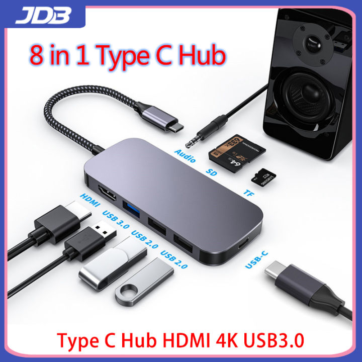 JDB HUB USB C Loại C Sang Nhiều Cổng USB 3.0, Dock Chuyển Đổi HDMI 4K ...