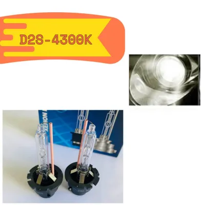 PL LED ชุดหลอดไฟหน้ารถยนต์ D2S XENON HID 35w/55w หลอดไฟ+บัลลาสต์+ซ็อกเก็ต เป็นชุด1คู่ มีค่าสี 43K 6K 8K 10K 12K รถยนต์ทุกรุ่นใช้ได้