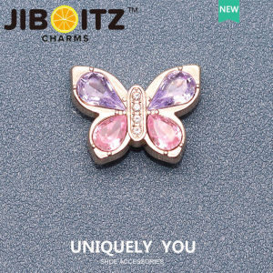 Metal jibbitz charm Shoe Buckle Shoe Accessories metal Heart Butterfly Fashion Decorative Buckle