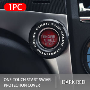 Seemetal xe bắt đầu TRIM Bìa công tắc đánh lửa Vòng bìa với xoay bảo vệ cho tự động khởi động động cơ/Nút dừng trang trí nội thất