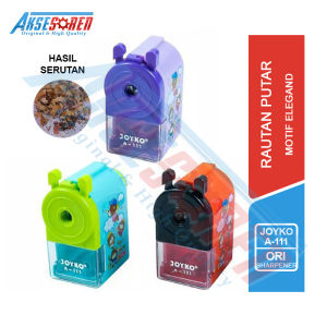 Rautan Pensil Putar Joyko [A-111] / Serutan Rotary Pencil / Kerokan Meja Super Tajam