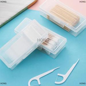 💞【Special price】💖HONG กล่องยาแบบพกพาสำหรับเดินทางกล่องใส่สำลีกล่องใส่เครื่องประดับไหมขัดฟันกันฝุ่นกล่องเครื่องประดับ
