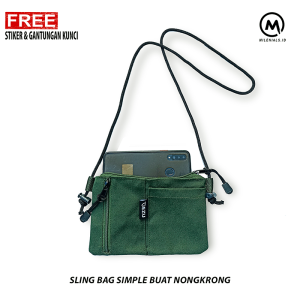 Tas Selempang Gezu Pria Wanita - Tas Pouch Bag - Tas Sling Bag - Sling Bag - Tas Pria - Tas Wanita - Tas SImple - Tas Minimalis - Tas Kanvas - Tas Distro - Tas Nongkrong - Tas Traveling - Tas Mini - Tas Model Terbaru Terkini