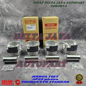 PISTON ASSY STD STANDAR ISUZU NMR81 NMR 81 EURO 4 1SET 4PCS