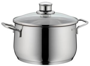 WMF Diadem Plus High casserole with lid 20cm 3.3L Stainless Steel