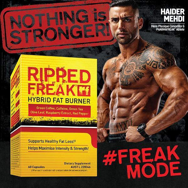 Authentic Ripped Freak Hybrid Fat Burner By Pharma Freak 60