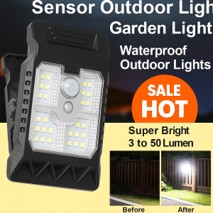 Solar wall light patio night anywhere automatic sensor mini body light