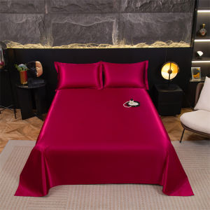 SUNLIGHT HOME Cooling Waterproof BedsheetSolid Color Flat Bed SheetBreathable Mattress Protector