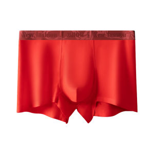 CMENIN 1 Piece Red Print Cotton Man Underwear Boxer Men Soft Innerwear New Year Mens Panties Boxers Shorts Underpants For Men M1863